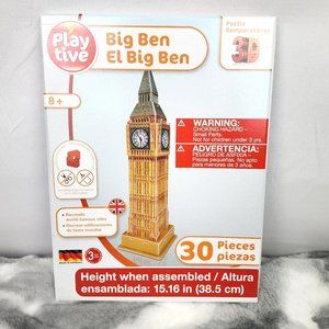 Playtive Big Ben 30 Piece 3D Puzzle - Ages 8 & Up - New & Sealed